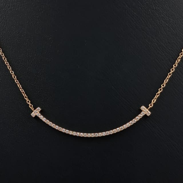 Tiffany Diamond T Smile Necklace (Small) from GUGUS, photo 1 of 1
