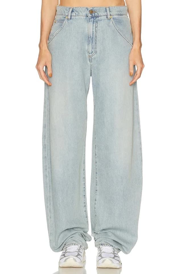 DARKPARK Khris Barrel Leg in White, image 1 of 1 from FWRD