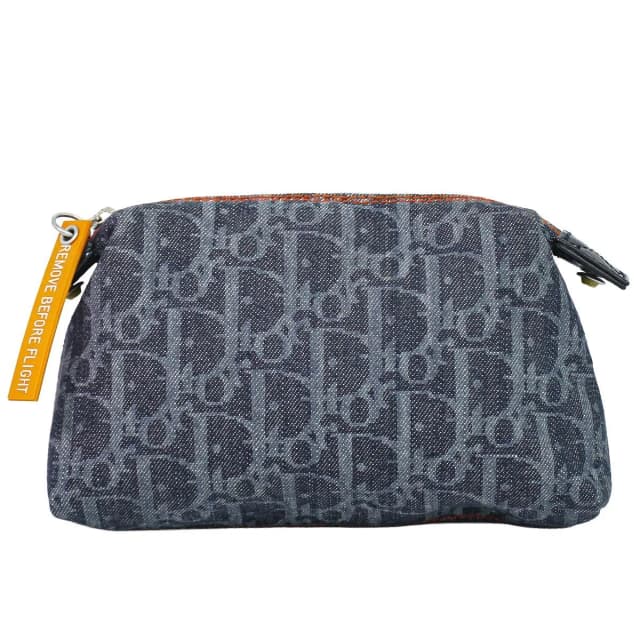 Dior Trotter Flight Line Pouch Case Canvas Navy in Navy Canvas from The Reluxe, photo 1 of 1