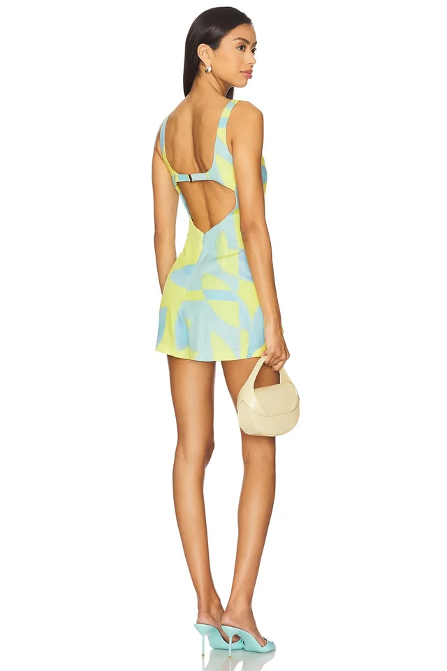 Amanda Uprichard Francie Romper in Echo Print, image 1 of 1 from REVOLVE (Canada)