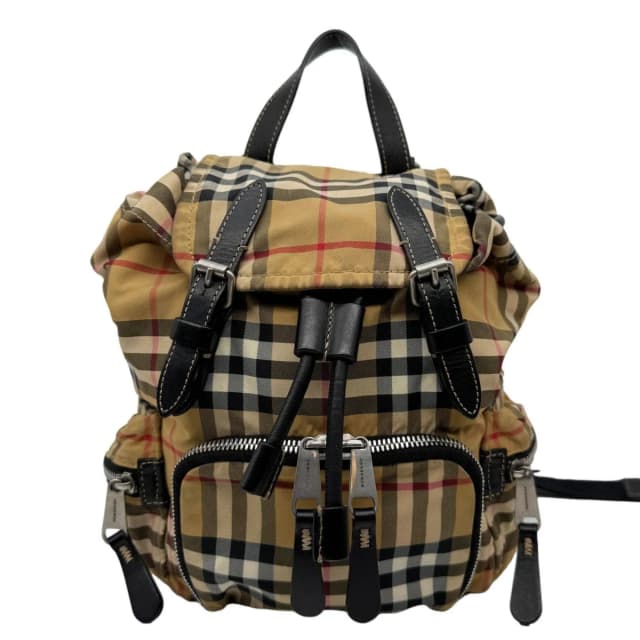 Burberry Rucksack Small Vintage Check Canvas Backpack Bag Beige in Beige Canvas from Dallas Designer Handbags, photo 1 of 1