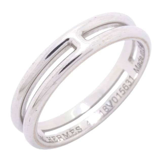 Hermès Ring Ariane 18k White Gold in White from The Reluxe, photo 1 of 1