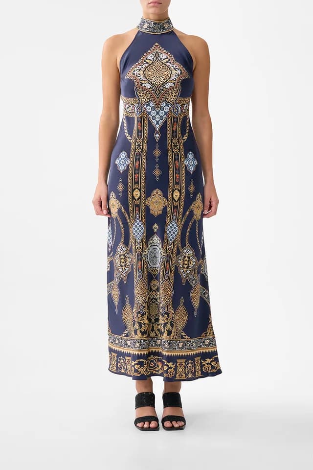 Camilla eBoutique HIGH NECK BIAS DRESS THE IMPERIAL GATE, image 1 of 1 from CAMILLA