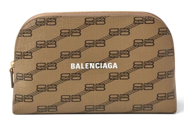 Balenciaga Multi Pouch Clutch BB Monogram Round Brown in Brown from The Reluxe, photo 1 of 1