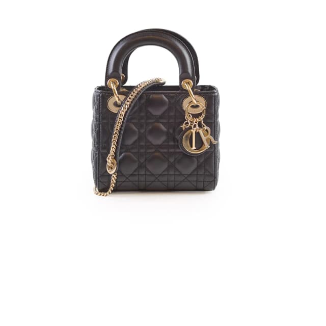 Mini Lady Dior Black Lambskin in Black Lambskin from The Purse Affair, photo 1 of 1
