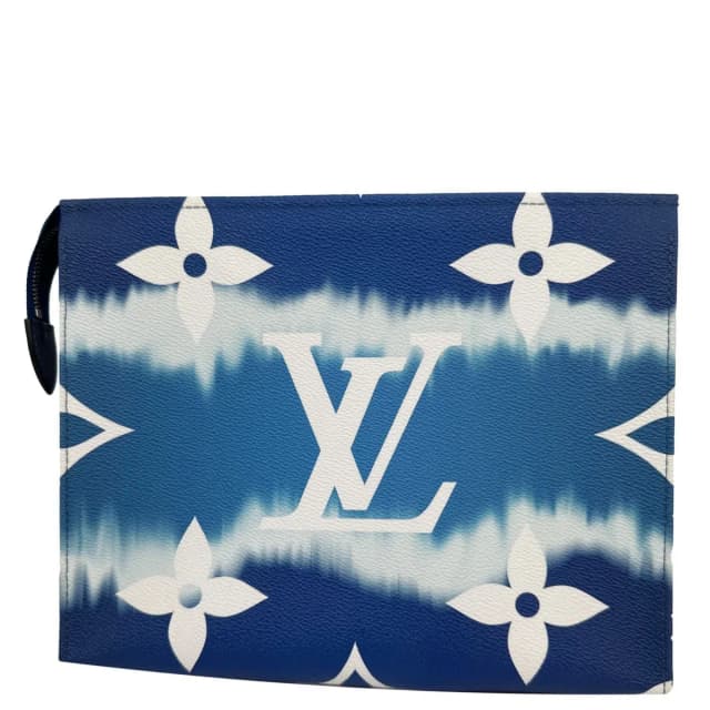 Louis Vuitton Toiletry 26 Giant Monogram Giant Escale Canvas Pouch Blue in Blue Canvas from Dallas Designer Handbags, photo 1 of 1