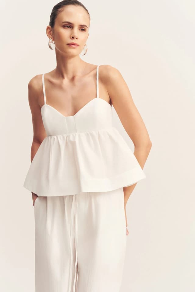 Shona Joy CAMPBELL TOP - IVORY, image 1 of 1 from Shona Joy
