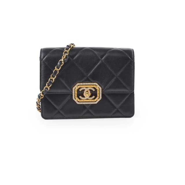 Chanel Seasonal Flap Black in Black Lambskin from The Purse Affair, photo 1 of 1