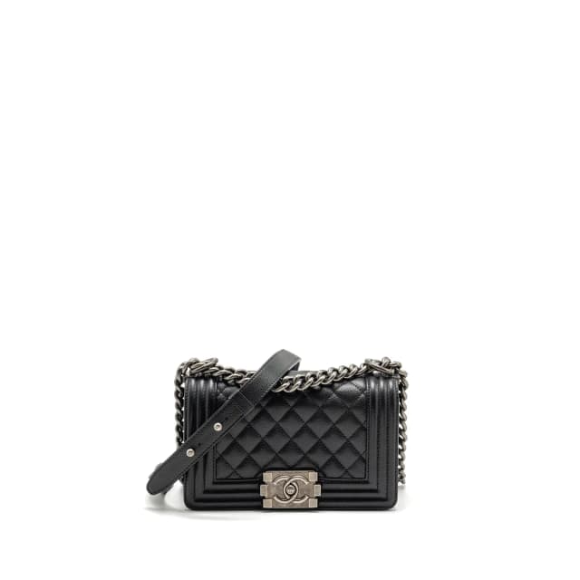Chanel Small Boy Bag Caviar Black SHW (Microchip) in Black Caviar leather from EMIER, photo 1 of 1