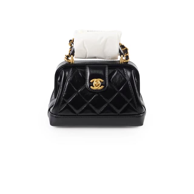 Chanel Quilted Lambskin Black in Black Lambskin from The Purse Affair, photo 1 of 1