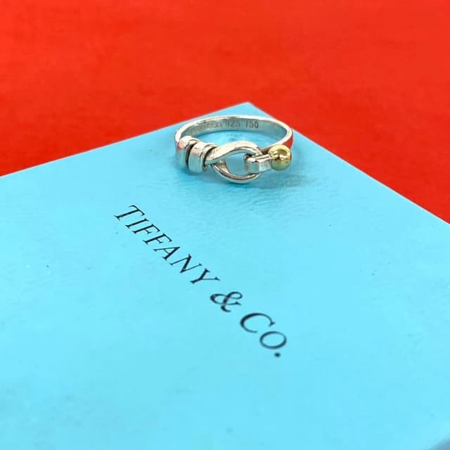 Tiffany & Co. Hook Eye Ring 925 Sterling Silver Gold in Gold from The Reluxe, photo 1 of 1