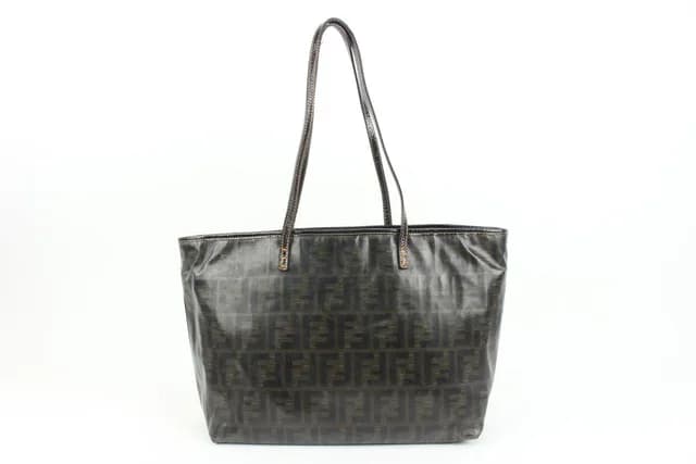 Fendi Brown Monogram FF Zucca Roll Tote Shopper Bag in Brown Canvas from Bagriculture, photo 1 of 1