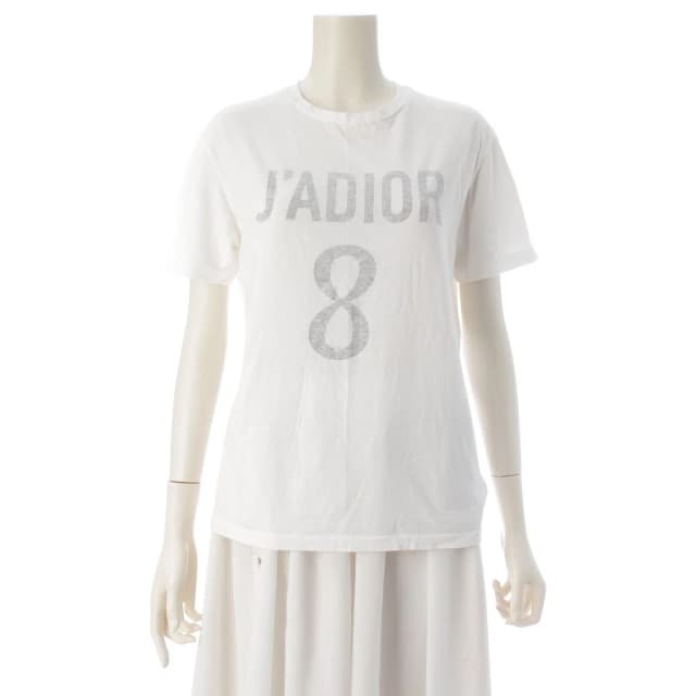 Dior Cotton Linen Logo J'adior Top White in White from The Reluxe, photo 1 of 1