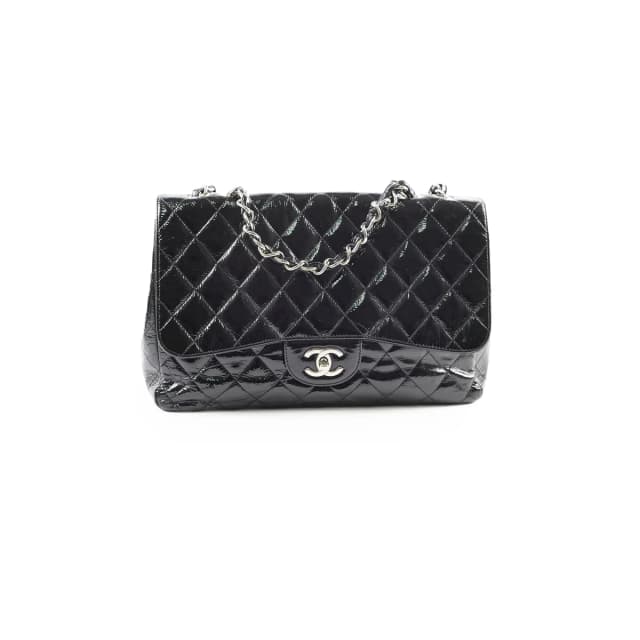 Chanel Jumbo Single Flap Patent Black - Series 11 in Black Patent leather from The Purse Affair, photo 1 of 1