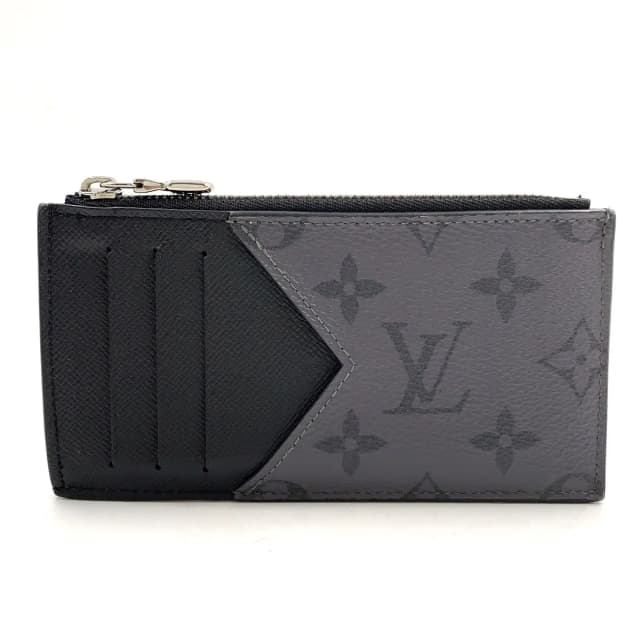 Louis Vuitton Coin Card Holder Monogram Eclipse Reverse Leather Black Purse in Black Leather from The Reluxe, photo 1 of 1