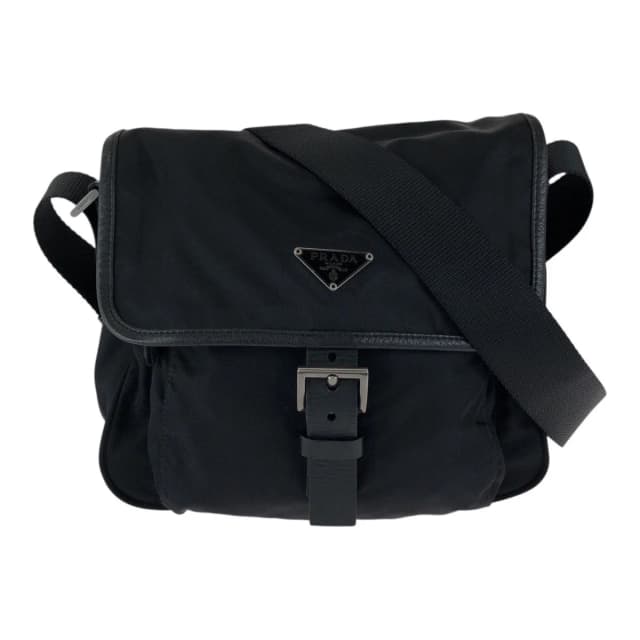 Prada Tessuto Black Nylon Leather Shoulder Bag in Black Nylon from The Reluxe, photo 1 of 1