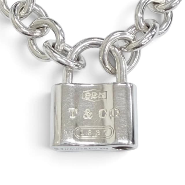 Tiffany & Co. 1837 Lock Necklace Choker 925 Sterling Silver in Silver from The Reluxe, photo 1 of 1