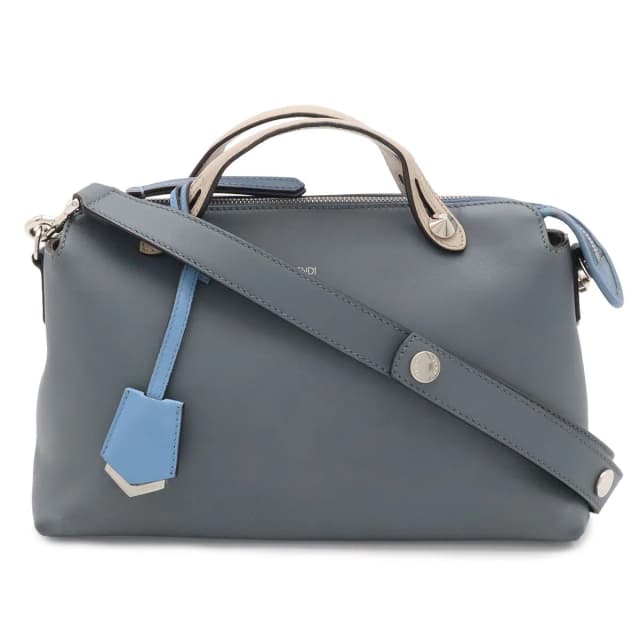 Fendi by the Way Medium 2-Way Shoulder Bag Tricolor Leather Blue Gray in Blue Leather from The Reluxe, photo 1 of 1