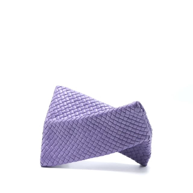 Bottega Veneta Crisscross Clutch Bag Lavender SHW in Leather from EMIER, photo 1 of 1
