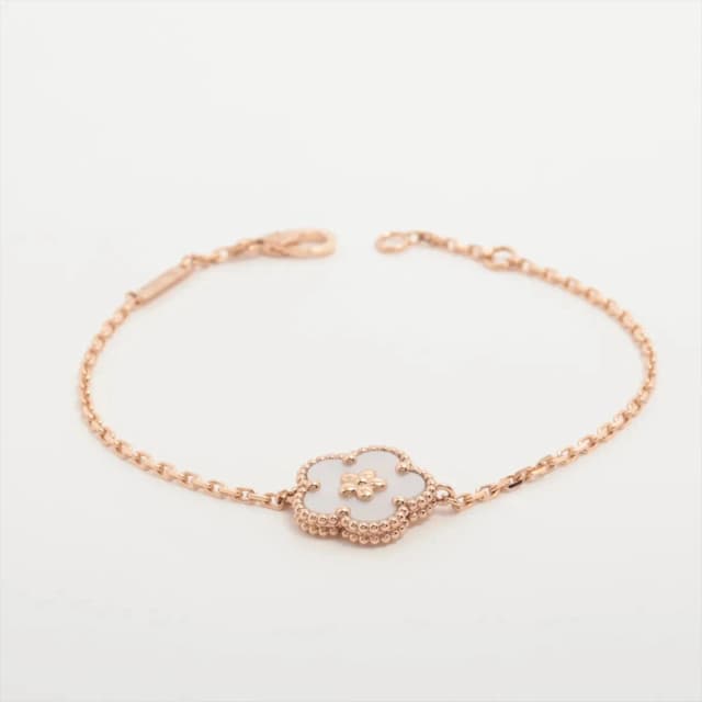 Van Cleef & Arpels Lucky Spring Plum Blossom Mother of Pearl Bracelet from The Purse Affair, photo 1 of 1