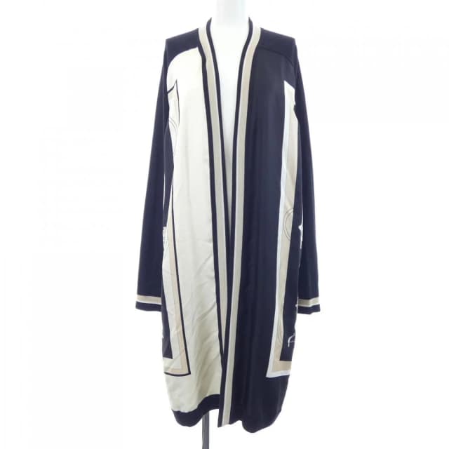 Hermès Ex-Libris Twillaine Long Cardigan in Silk from The Reluxe, photo 1 of 1