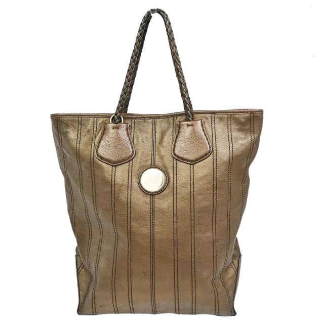 Celine Shoulder Bag Tote Metallic Brown Leather in Brown Leather from The Reluxe, photo 1 of 1