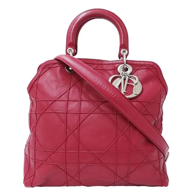 Dior Bag Shoulder 2-Way Leather Granville Wine Red in Burgundy Leather from The Reluxe, photo 1 of 1