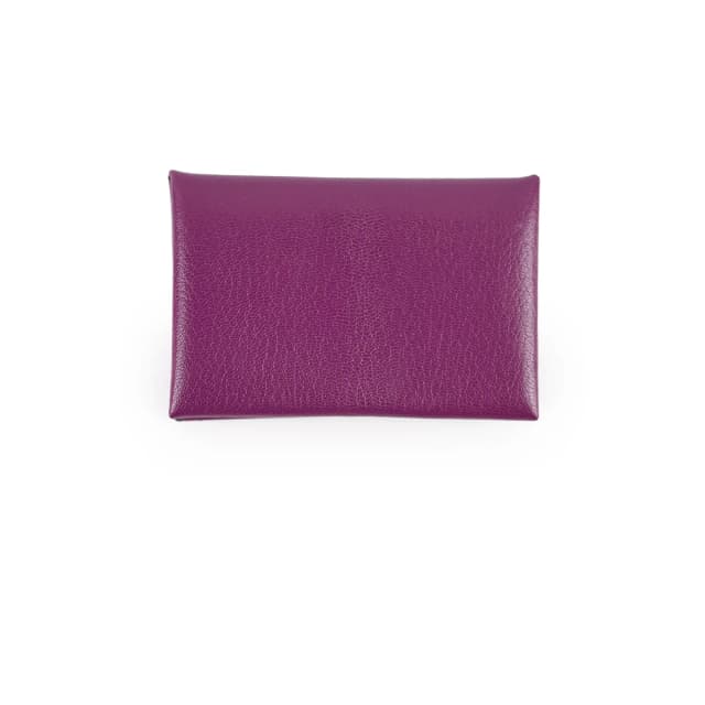 Hermès Calvi Cardholder Anemone Chevre Chamkila in Goatskin from The Purse Affair, photo 1 of 1