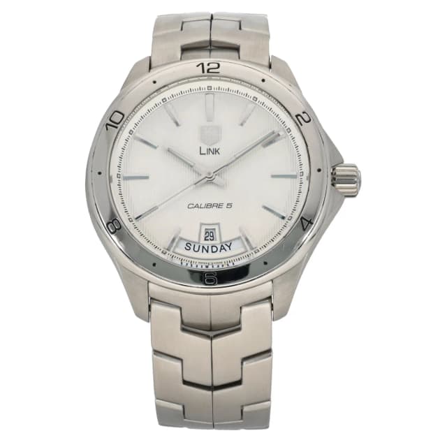 TAG Heuer Link WAT2011 42mm Stainless Steel Watch from H&T, photo 1 of 1