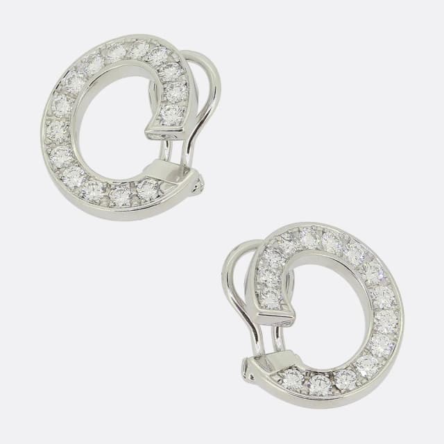 Chopard Diamond Hoop Earrings from The Vintage Jeweller, photo 1 of 1