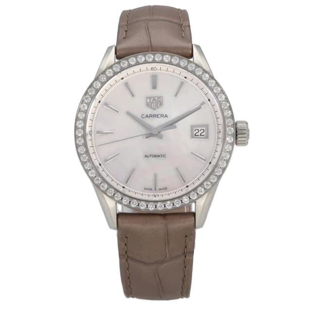TAG Heuer Carrera WBK2316 36mm Stainless Steel Watch in Leather from H&T, photo 1 of 1