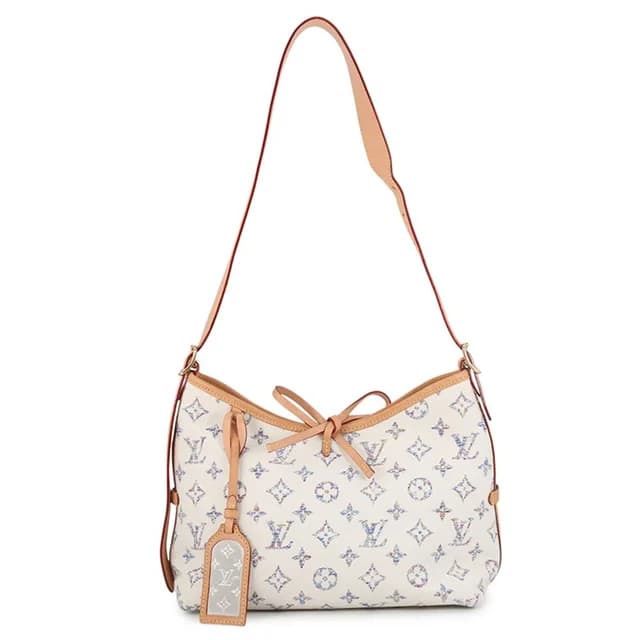Louis Vuitton Shoulder Bag Monogram Jacquard Carryall NM MM with Pouch in Leather from The Reluxe, photo 1 of 1