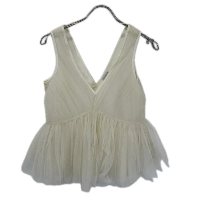 Brunello Cucinelli White Tulle Dress Top XS in White Nylon from The Reluxe, photo 1 of 1