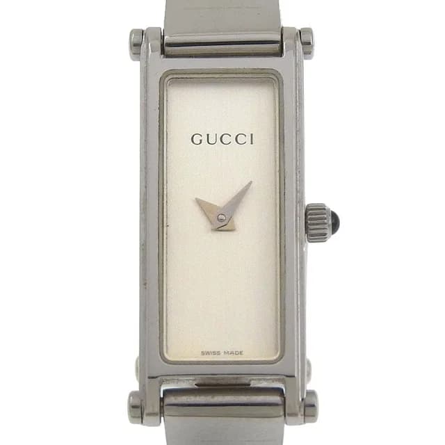 Gucci Stainless Steel Quartz Analog Display Silver Dial Watch in Silver from The Reluxe, photo 1 of 1