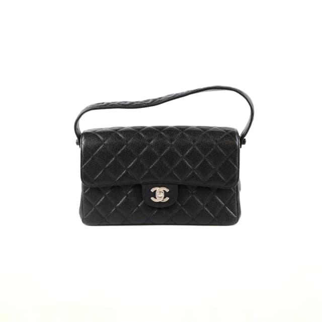 Chanel Double Face Caviar Classic Flap Caviar Black in Black Caviar leather from The Purse Affair, photo 1 of 1