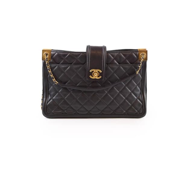 Chanel Elegant CC Tote Quilted Lambskin in Lambskin from The Purse Affair, photo 1 of 1