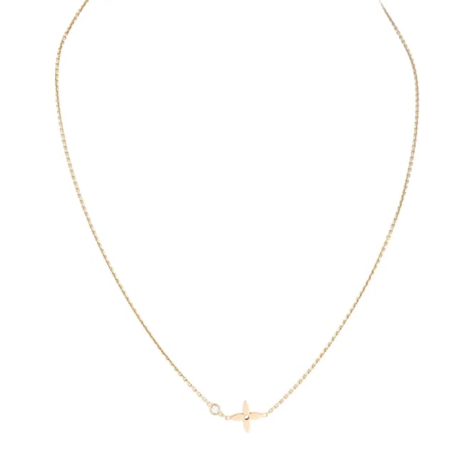 Louis Vuitton Idylle Blossom Diamond 18k Rose Gold Pendant Necklace in Pink from Luxe.It.Fwd, photo 1 of 1