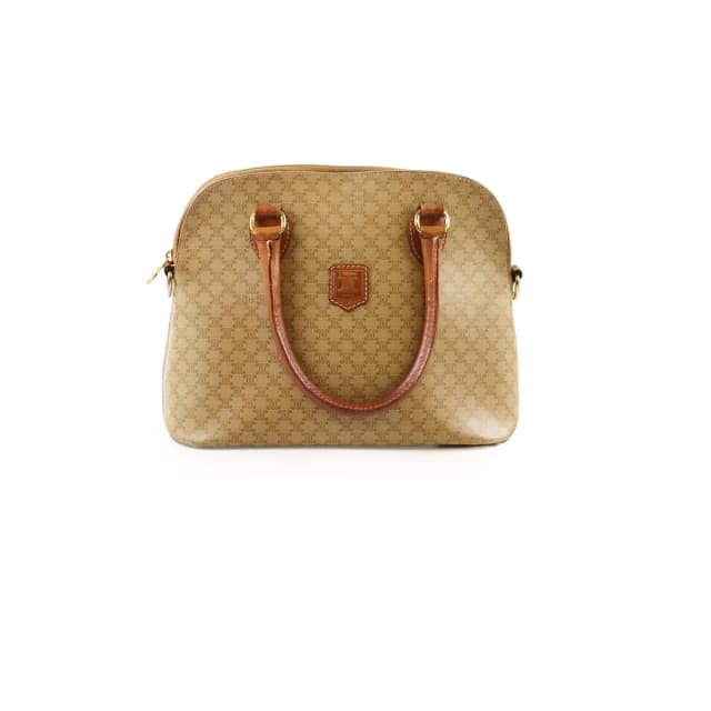 Celine Vintage Macadam Dome Satchel Bag in Canvas from The Purse Affair, photo 1 of 1