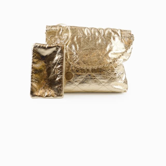 Chanel 22 Small Gold in Gold from The Purse Affair, photo 1 of 1