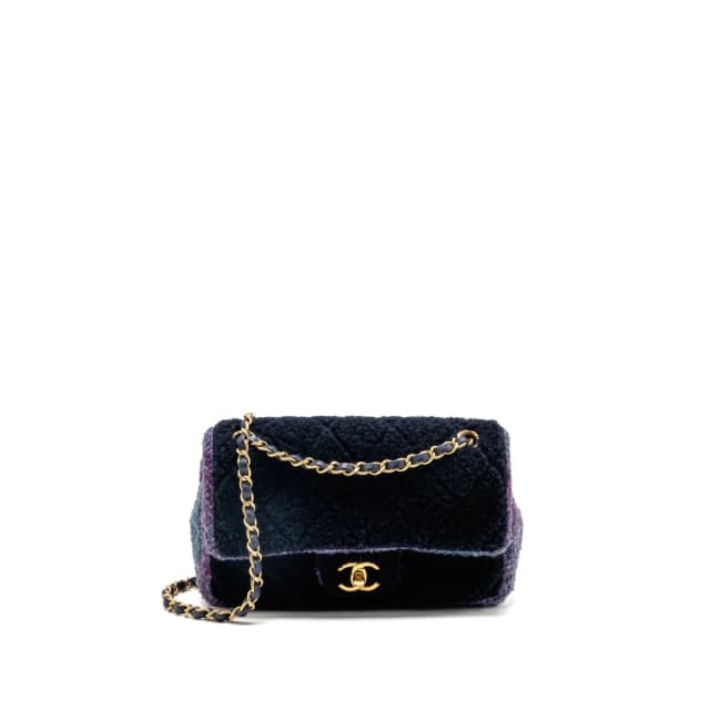 Chanel CC Quilted Flap Bag Shearling Multicolour GHW from EMIER, photo 1 of 1