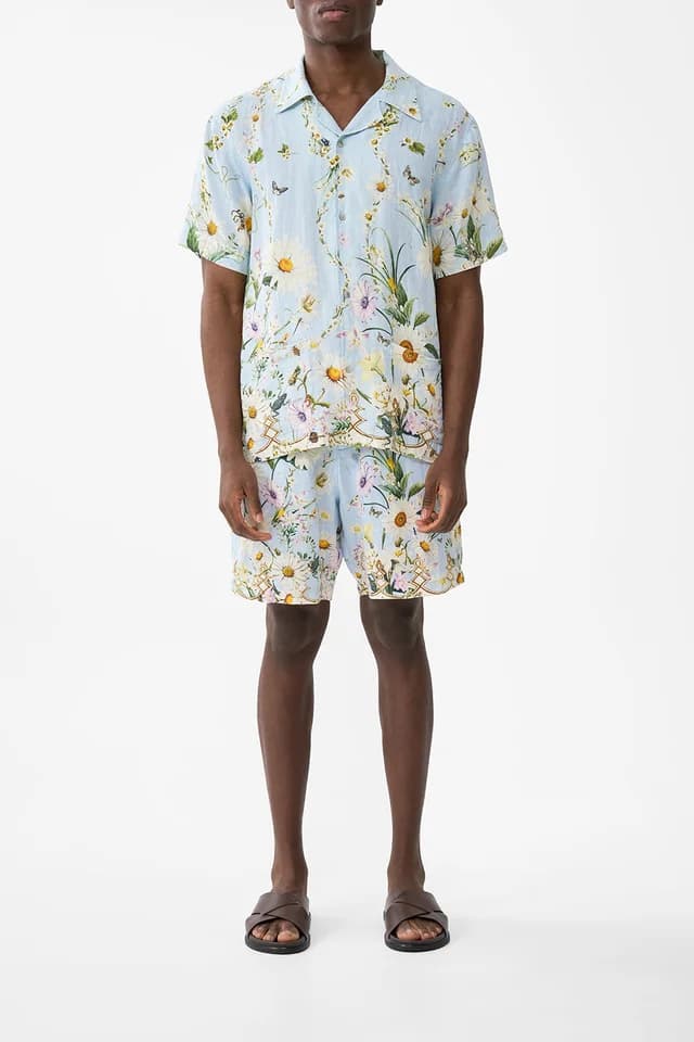Camilla eBoutique SHORT SLEEVE CABANA SHIRT FLORAL FREEFALL, image 1 of 1 from CAMILLA
