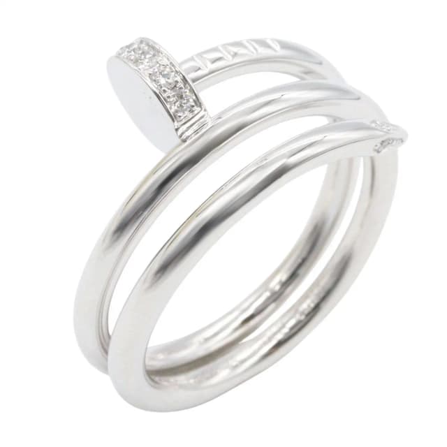 Cartier Ring Juste un Clou Double Diamond 18K White Gold in White from The Reluxe, photo 1 of 1