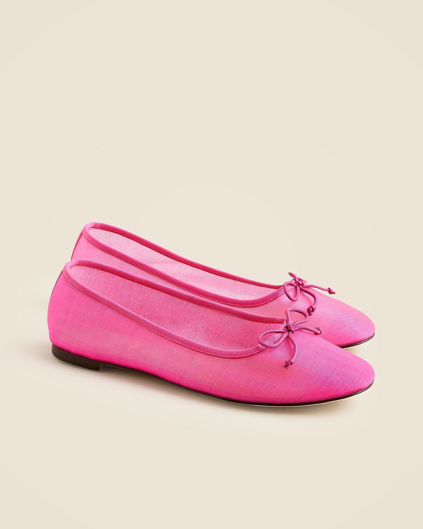 Andi ballet flats in mesh in PICADOR PINK, image 1 of 1 from J.Crew (US)