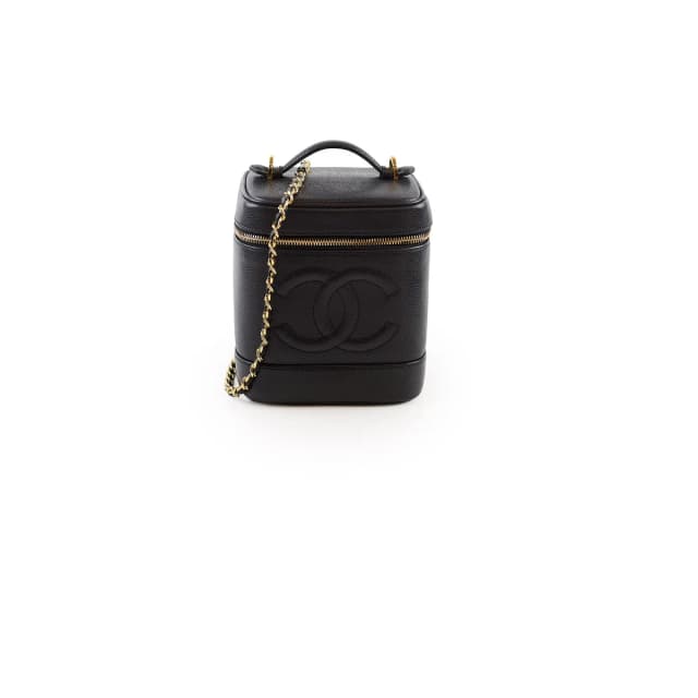 Chanel Vintage Vanity Black in Black Caviar leather from The Purse Affair, photo 1 of 1