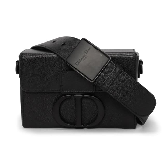 Dior Ultramatte Grained Calfskin 30 Montaigne Box Bag in Black Caviar leather from Blue Spinach, photo 1 of 1