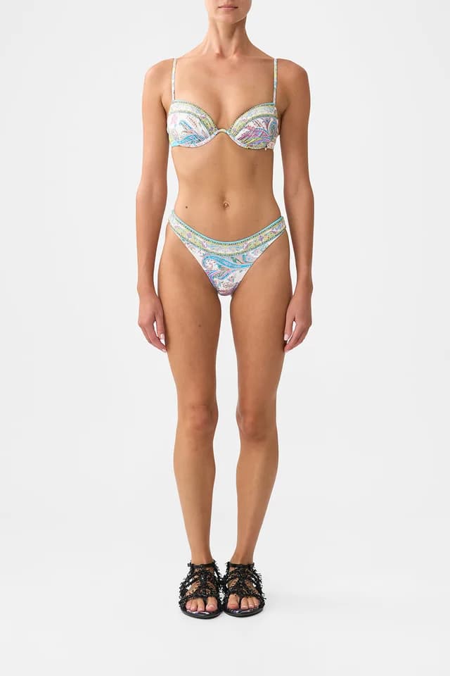 Camilla eBoutique CONTINUOUS UNDERWIRE MOULDED CUP BIKINI TOP MAGIC CARPET RIDE, image 1 of 1 from CAMILLA