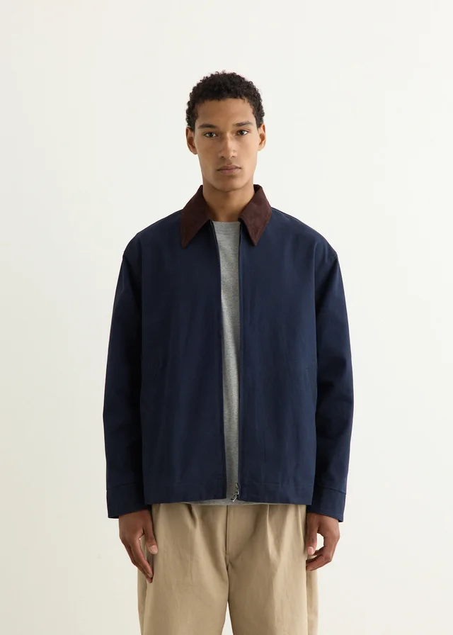 Incu Collection Admission Blouson Jacket in NAVY, image 1 of 1 from Incu