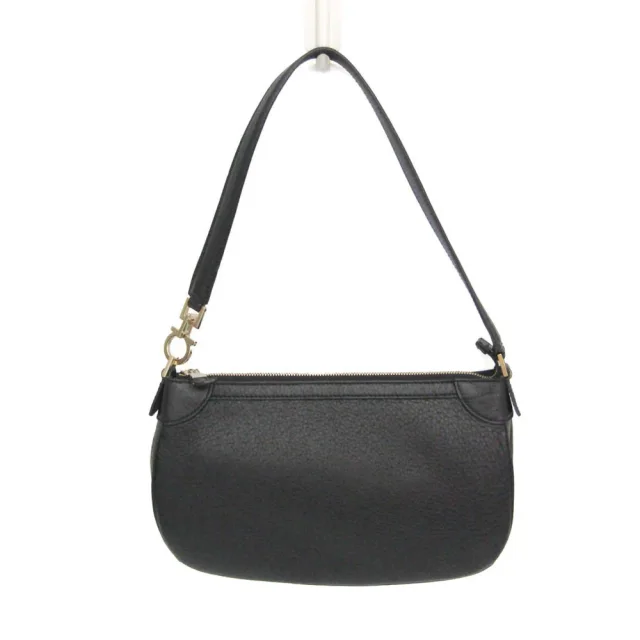 Ferragamo AF-21 4379 Women's Leather Shoulder Bag Black in Black Leather from Elady, photo 1 of 1