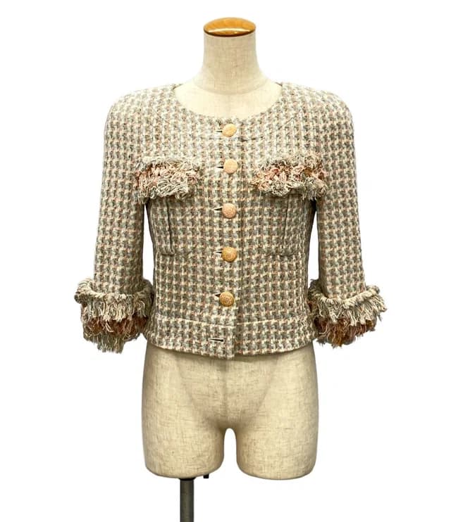 Chanel Camellia Silk Jacket 34 in Silk from The Reluxe, photo 1 of 1