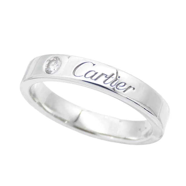 C de Cartier Wedding Ring Platinum Diamond from The Reluxe, photo 1 of 1